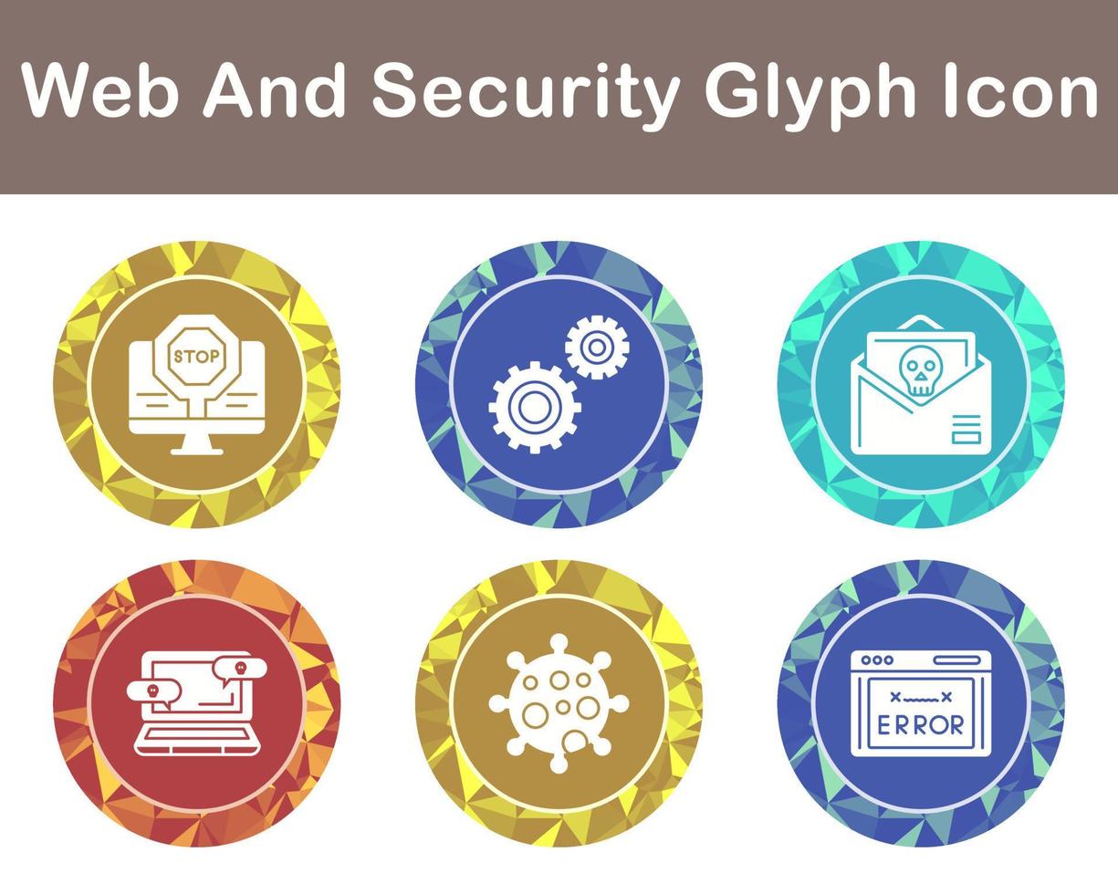 Web And Security Vector Icon Set