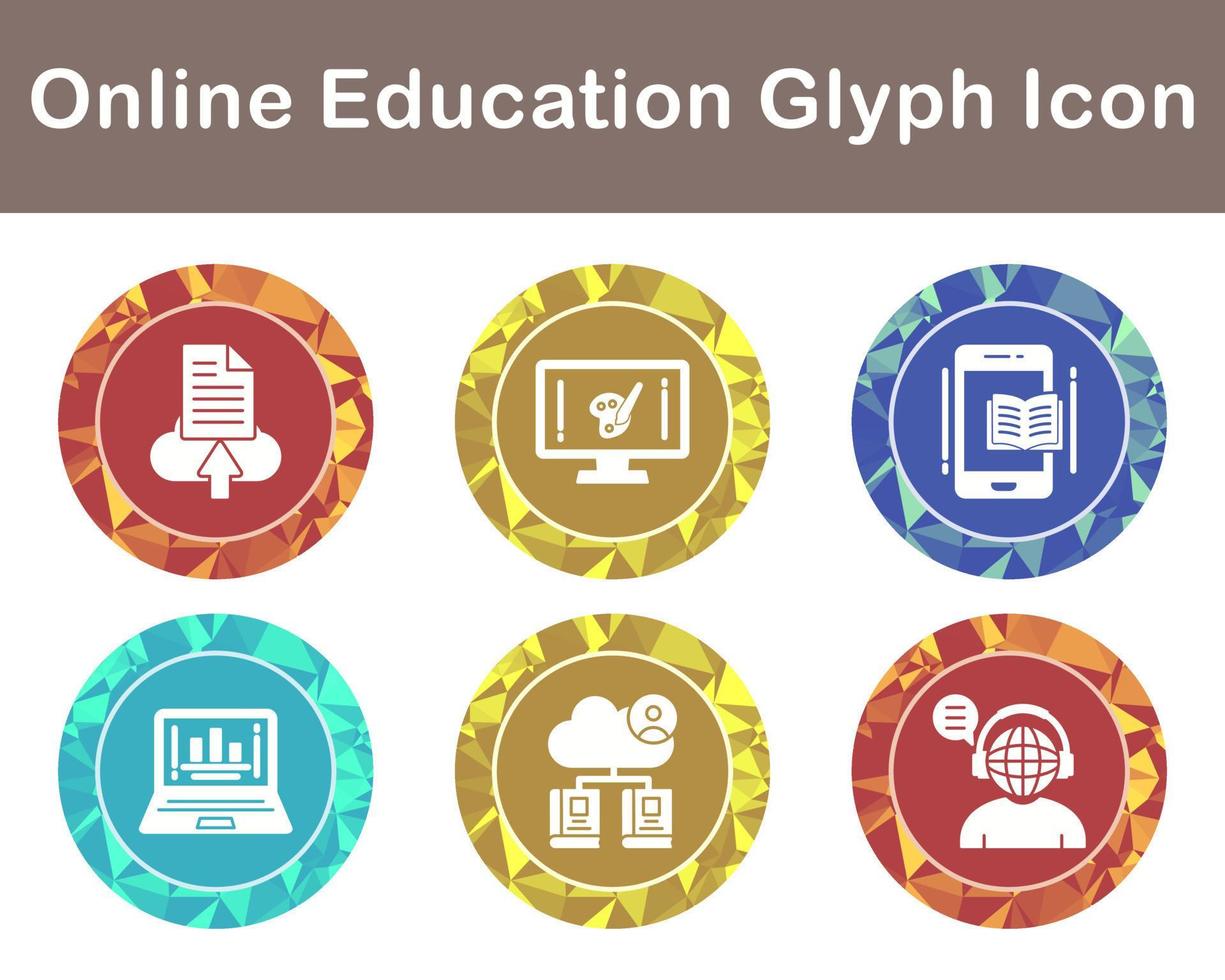 Online Education Vector Icon Set