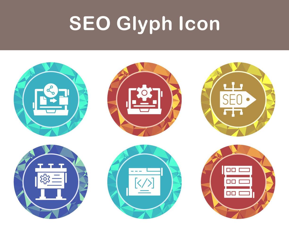 seo vector icono conjunto