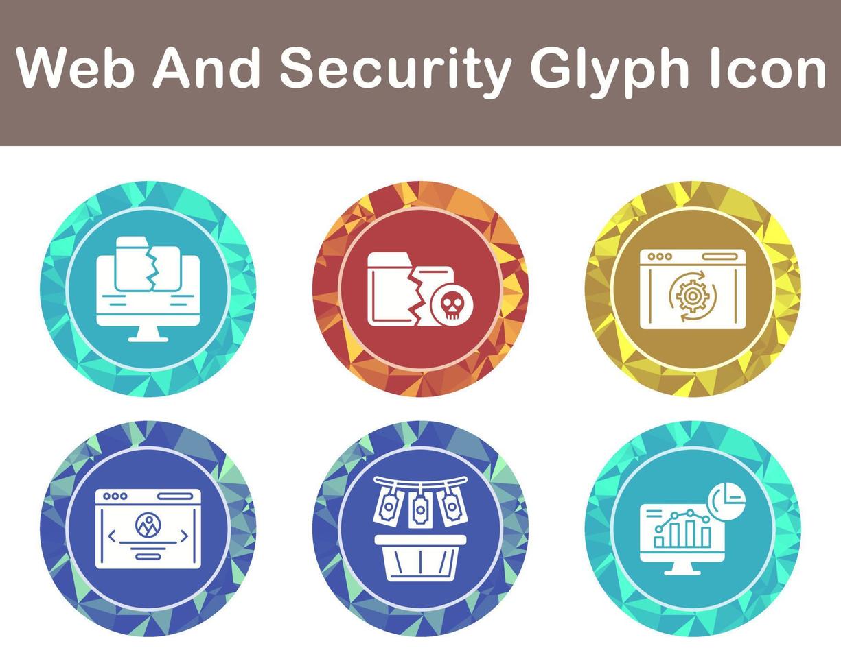 Web And Security Vector Icon Set