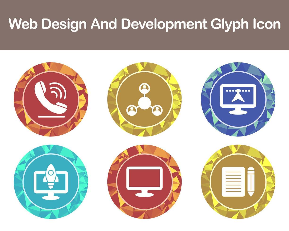 Web Design And Development Vector Icon Set