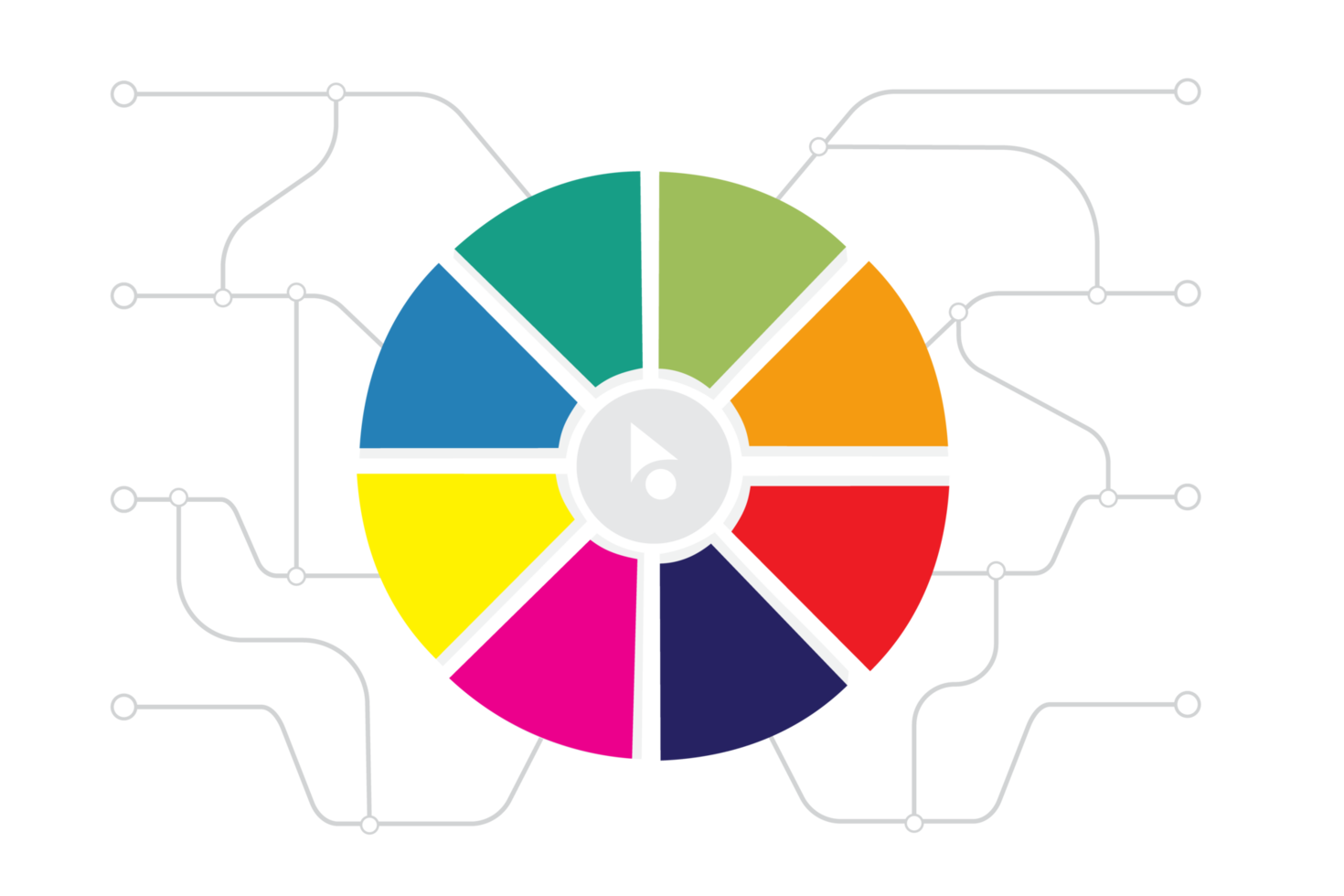 Infografica attività commerciale modello opzioni icona oggetto png