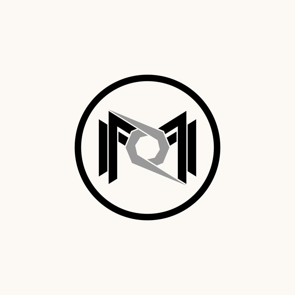 Simple and unique letter or word MM cutting line font with capture screenshot image graphic icon logo design abstract concept vector stock. Can be used as a symbol related to initial or photography