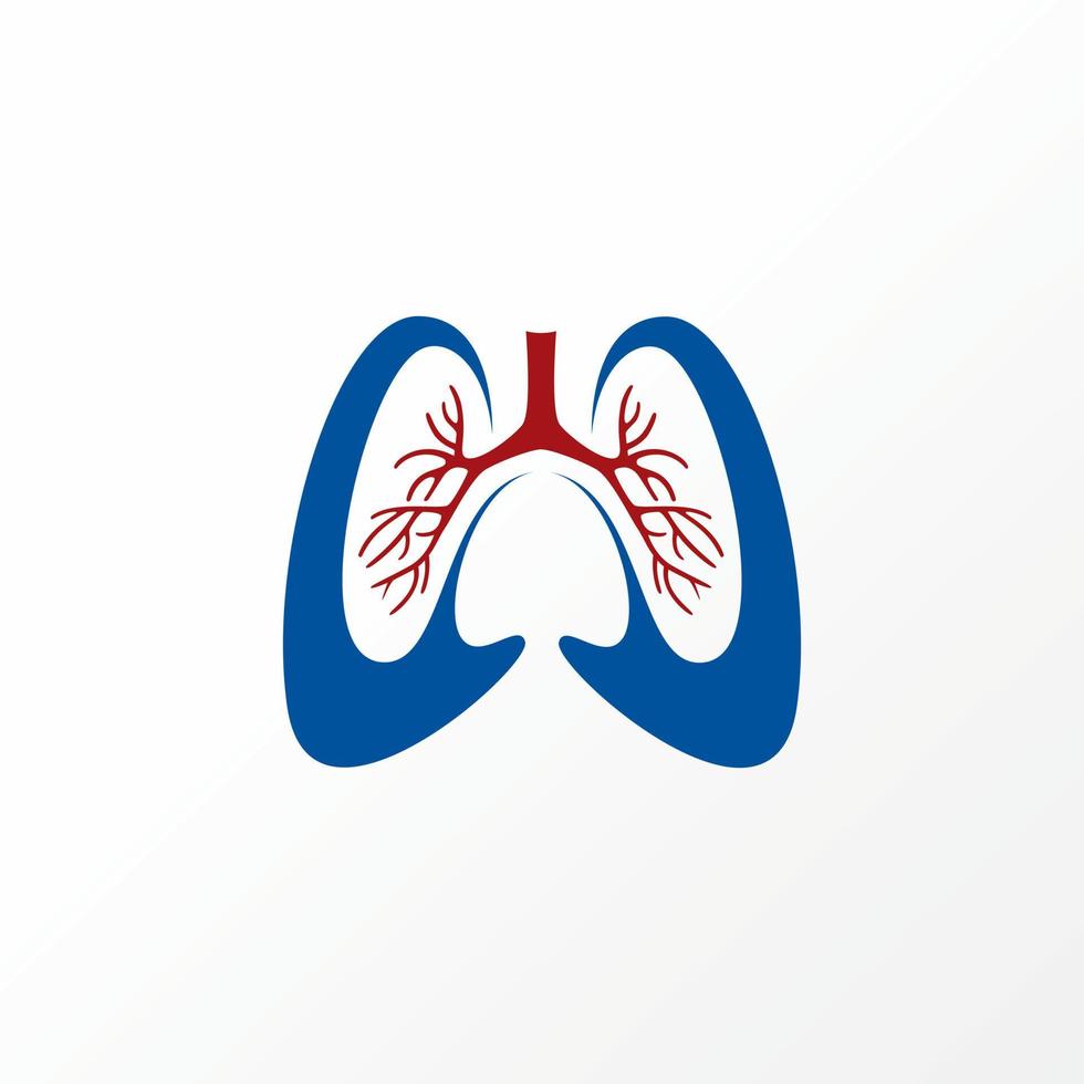 Unique and simple heart and lungs with medical trading image graphic icon logo design abstract concept vector stock. Can be used as a symbol related to health or organ