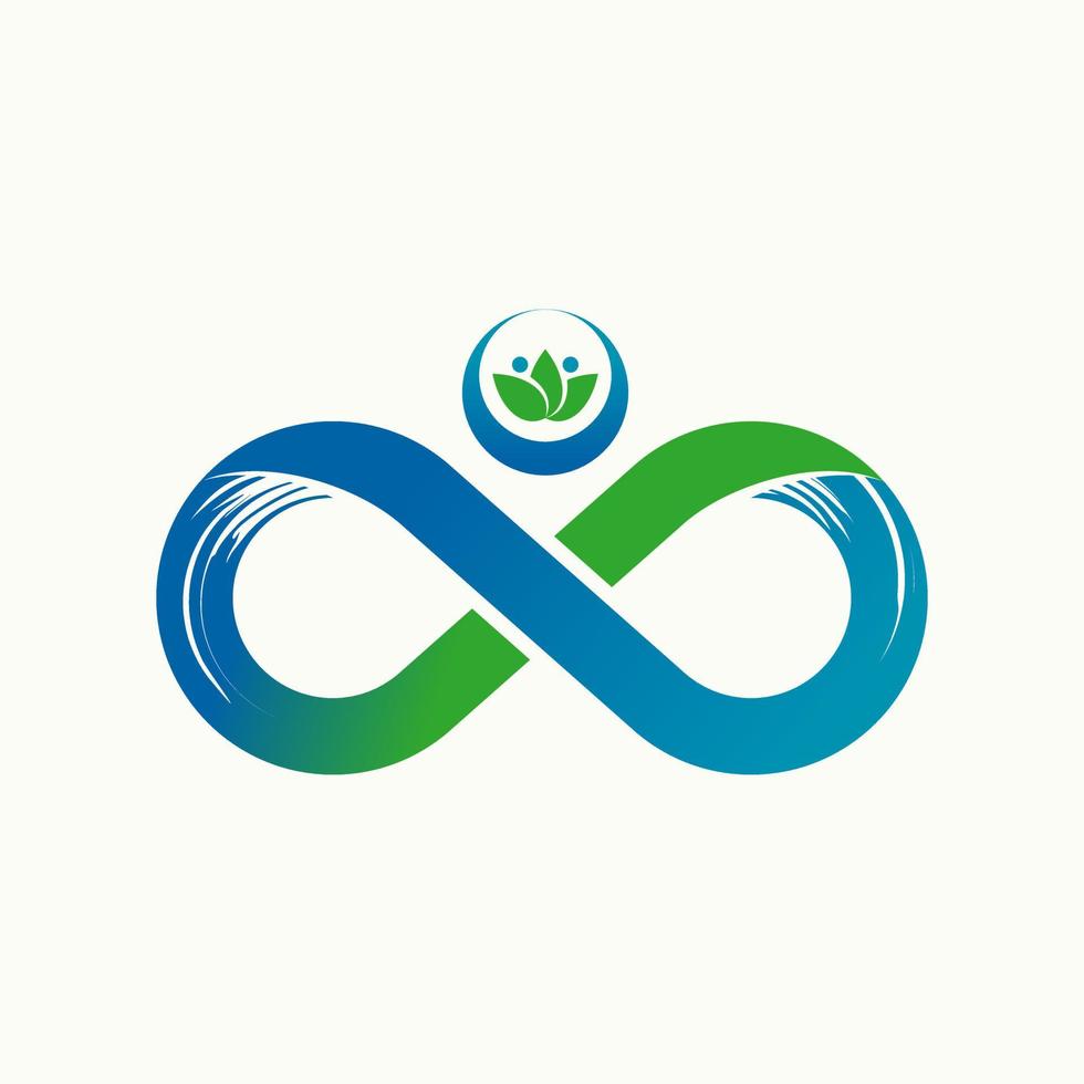 Logo design graphic concept creative abstract premium free vector stock simple and unique letter OO sans serif font like infinity meta with leaves. Related to typography tech or nature