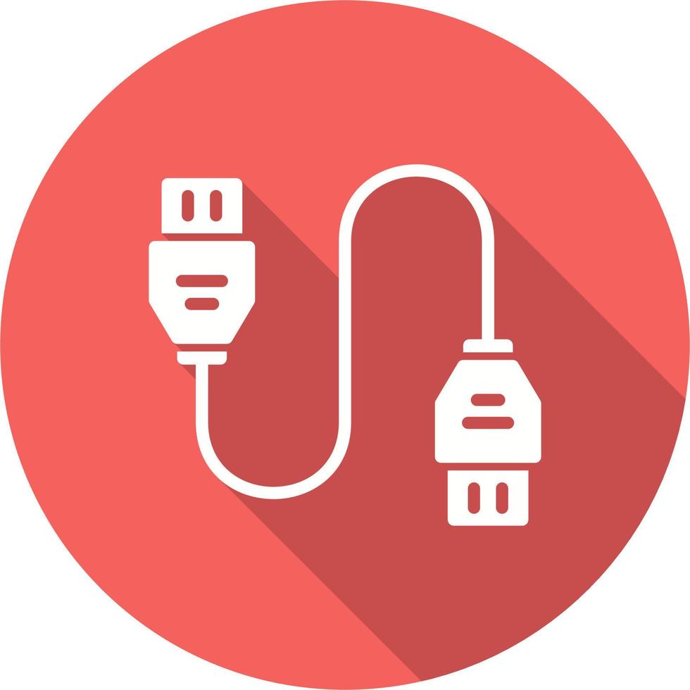 datos cable vector icono