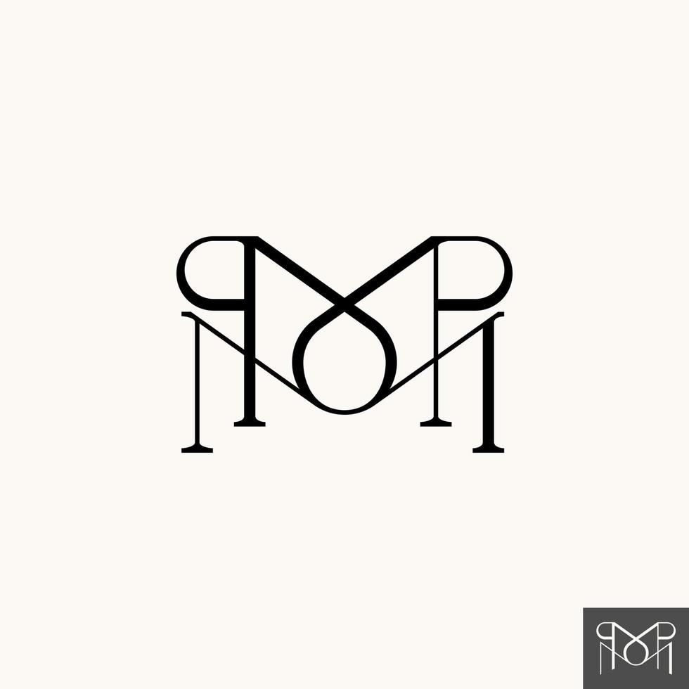 Simple and unique letter or word MM or MW MP line font like pattern motif ornament image graphic icon logo design abstract concept vector stock. Can be used as a symbol related to initial or monogram