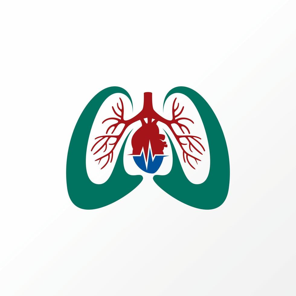 único y sencillo corazón y livianos con médico comercio imagen gráfico icono logo diseño resumen concepto vector existencias. lata ser usado como un símbolo relacionado a salud o Organo