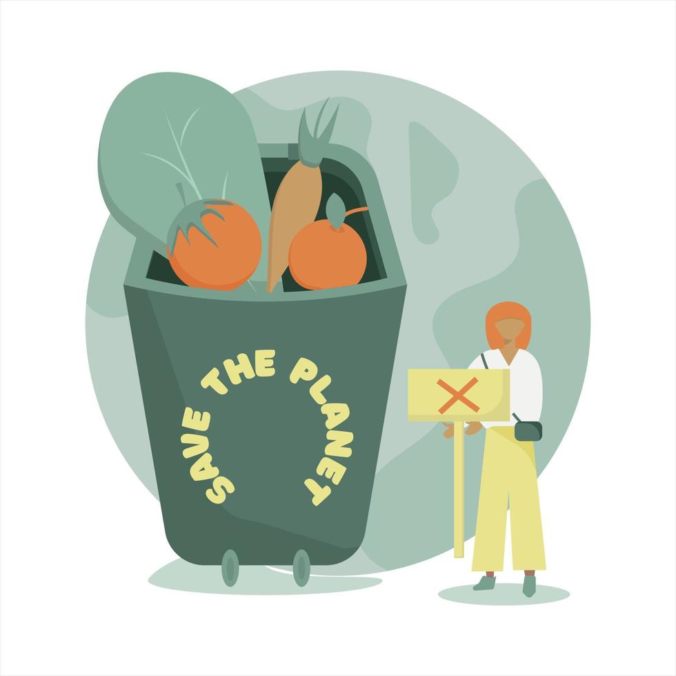 Save the planet vector