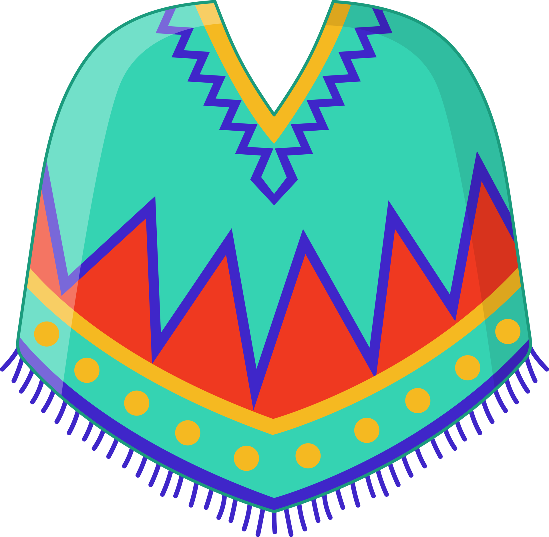 mexicano poncho dibujos animados plano icono png 21125716 PNG