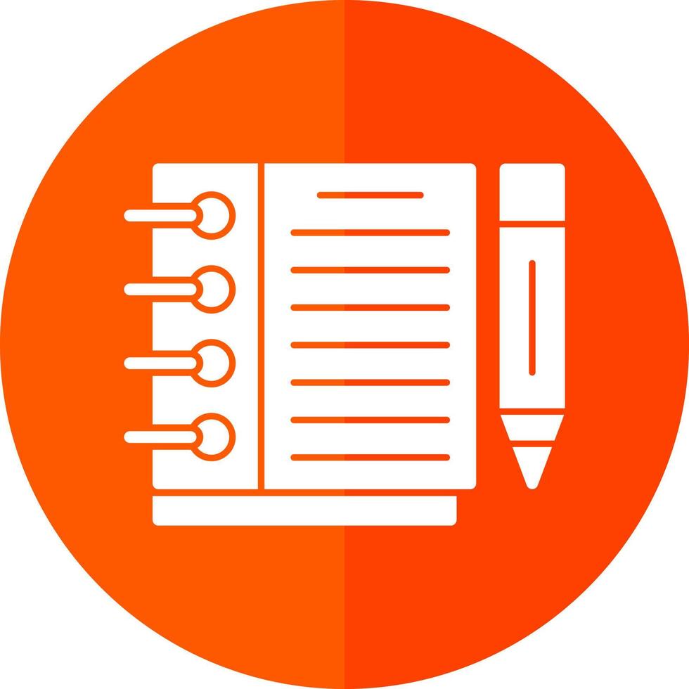 Sketchbook Vector Icon Design