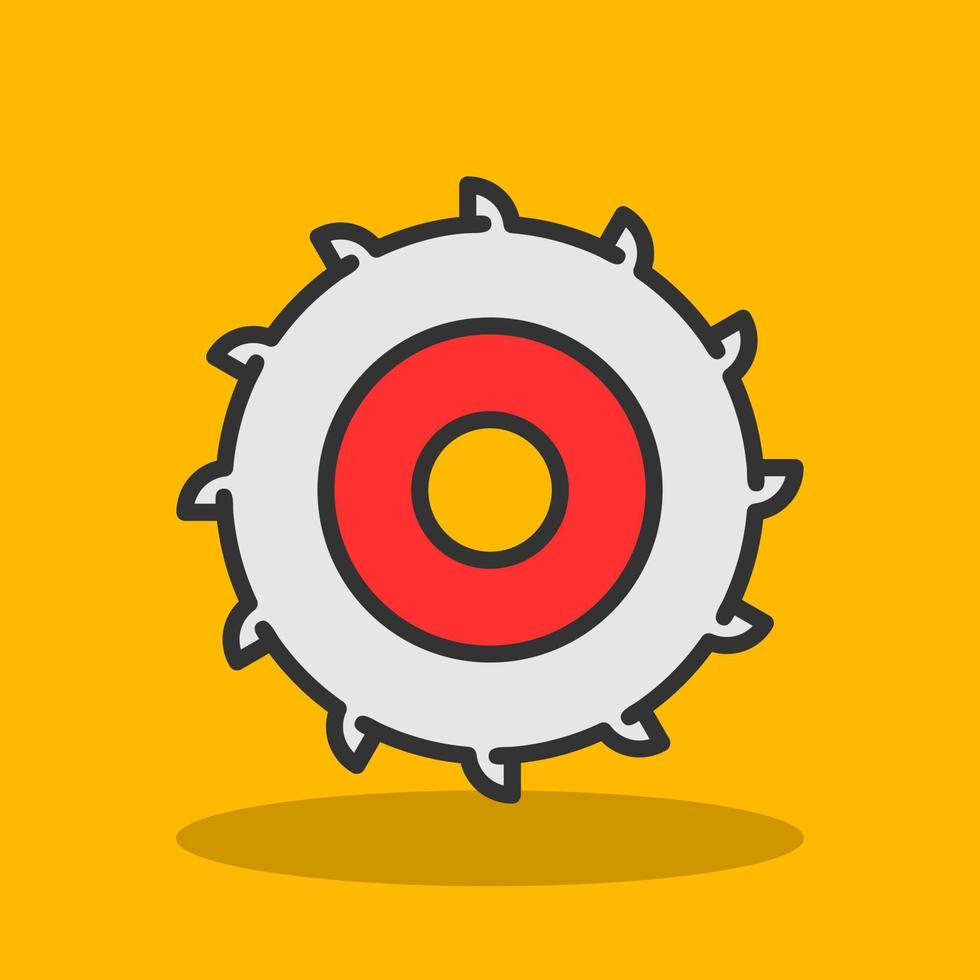 Circular Saw Vector Icon Design