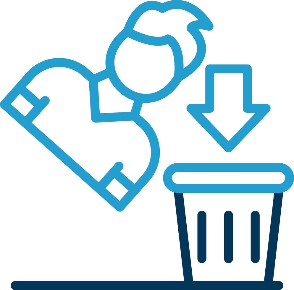 Thrown Away Vector Icon Design