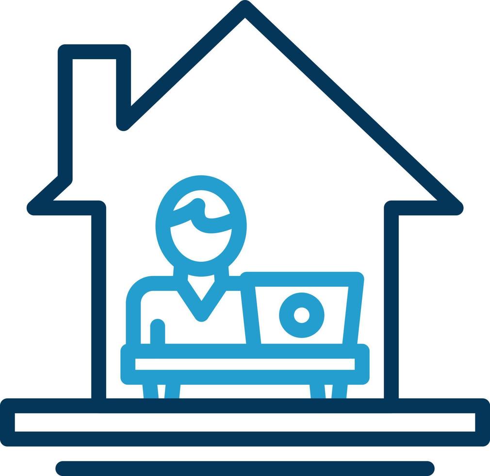Work From Home Vector Icon Design