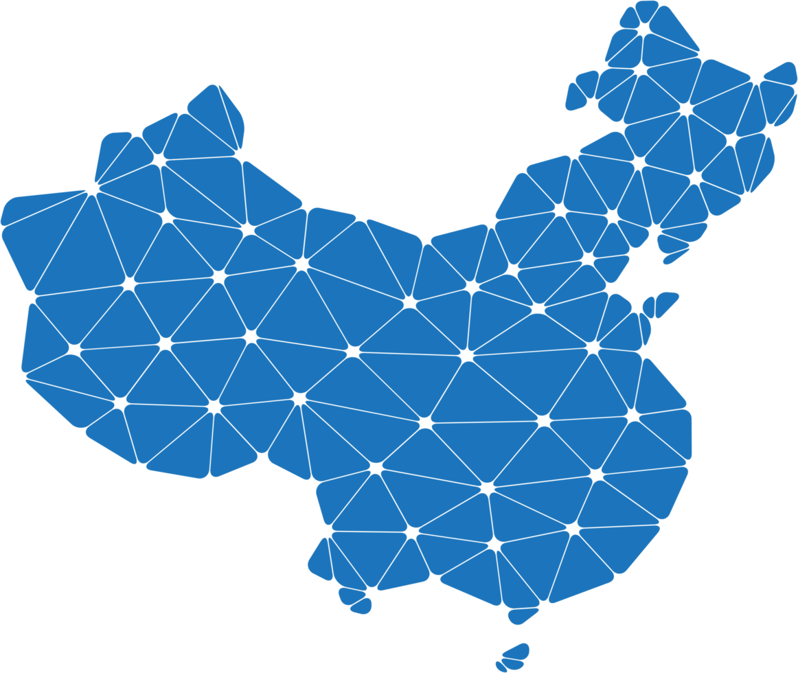 mapa poligonal de china. png