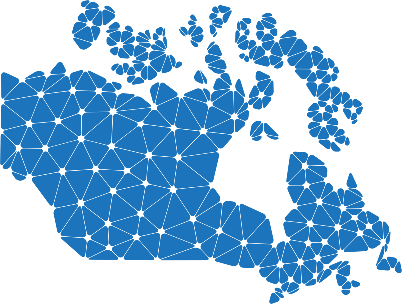 polygonal canada map. png