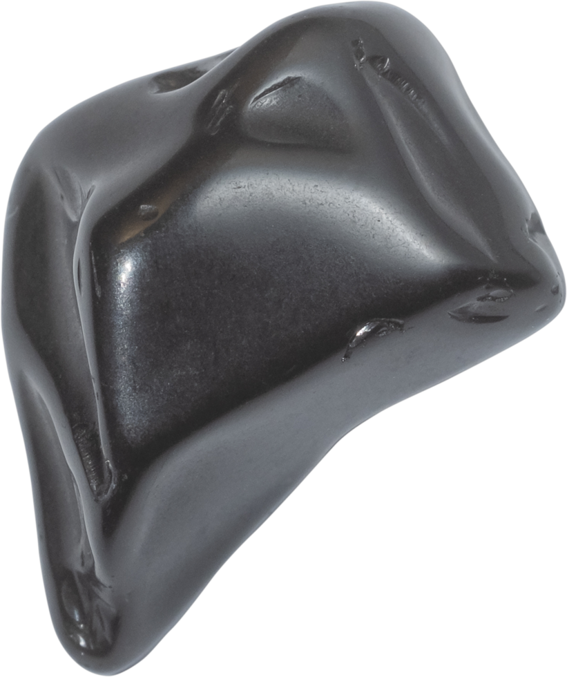 healing stone cut out on transparent background. png