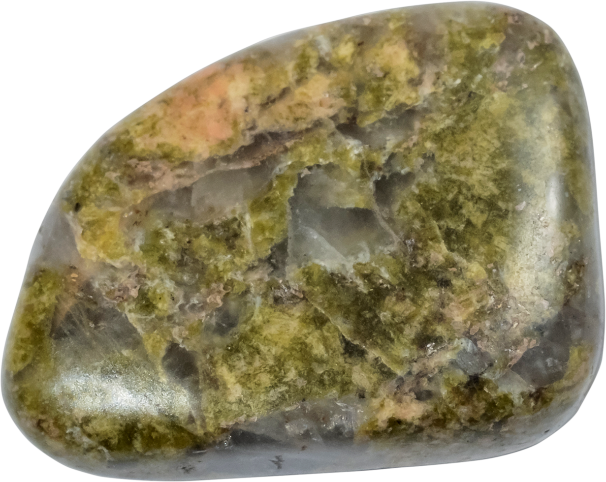 healing stone cut out on transparent background. png