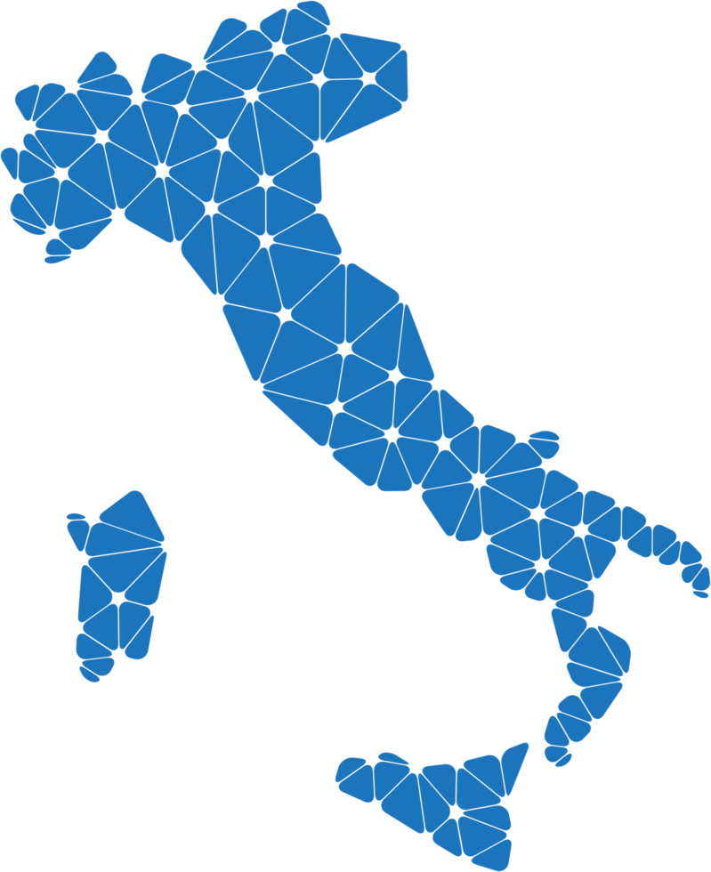 polygonal italy map. png