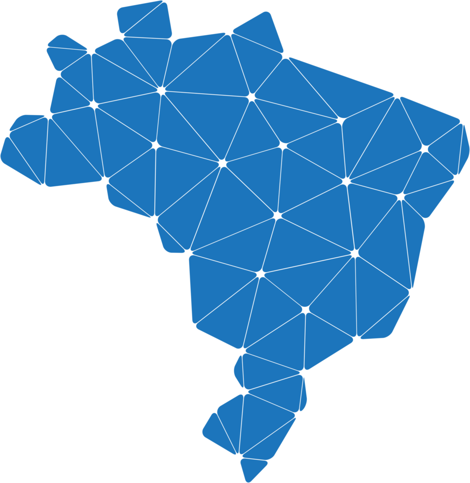 mapa poligonal do brasil. png