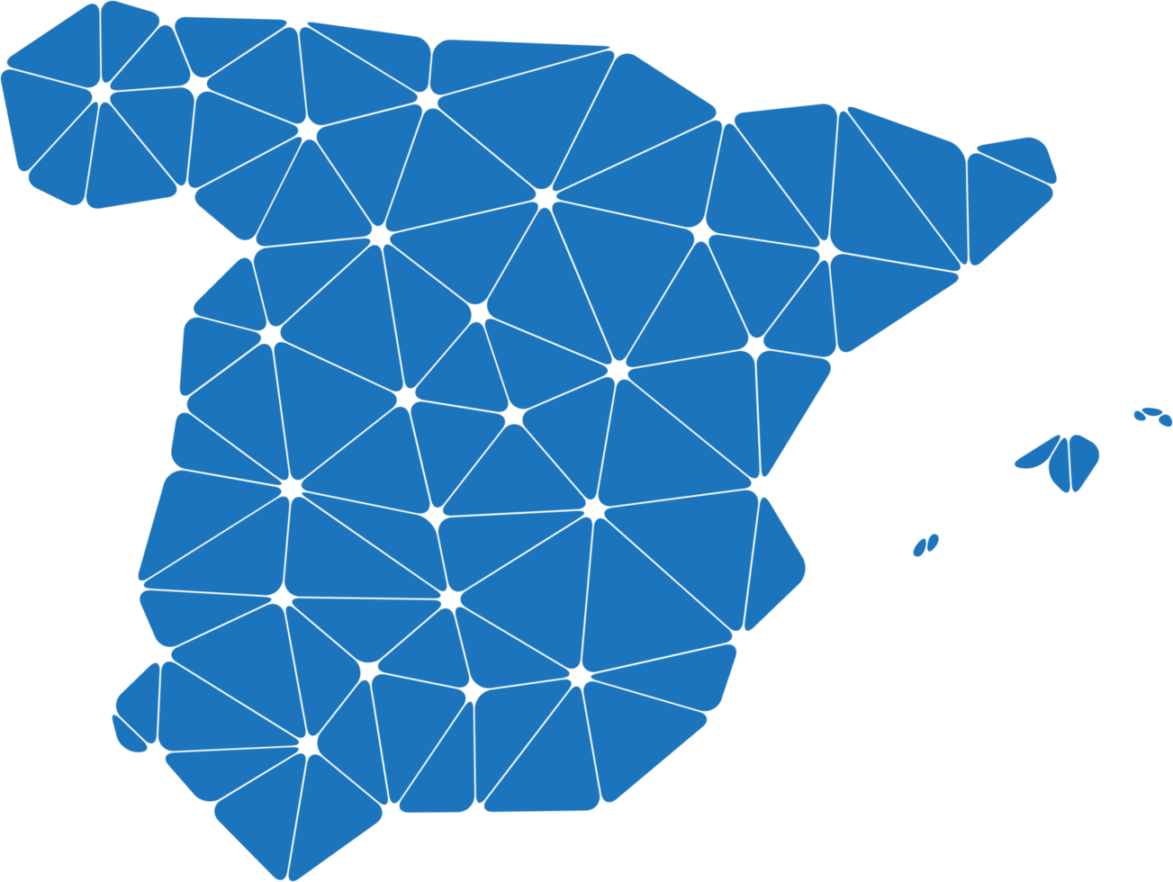 polygonal spain map. png