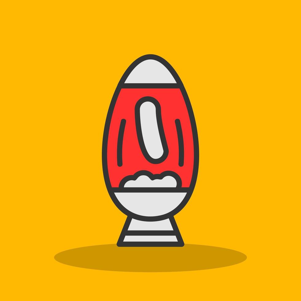 Lava Lamp Vector Icon Design