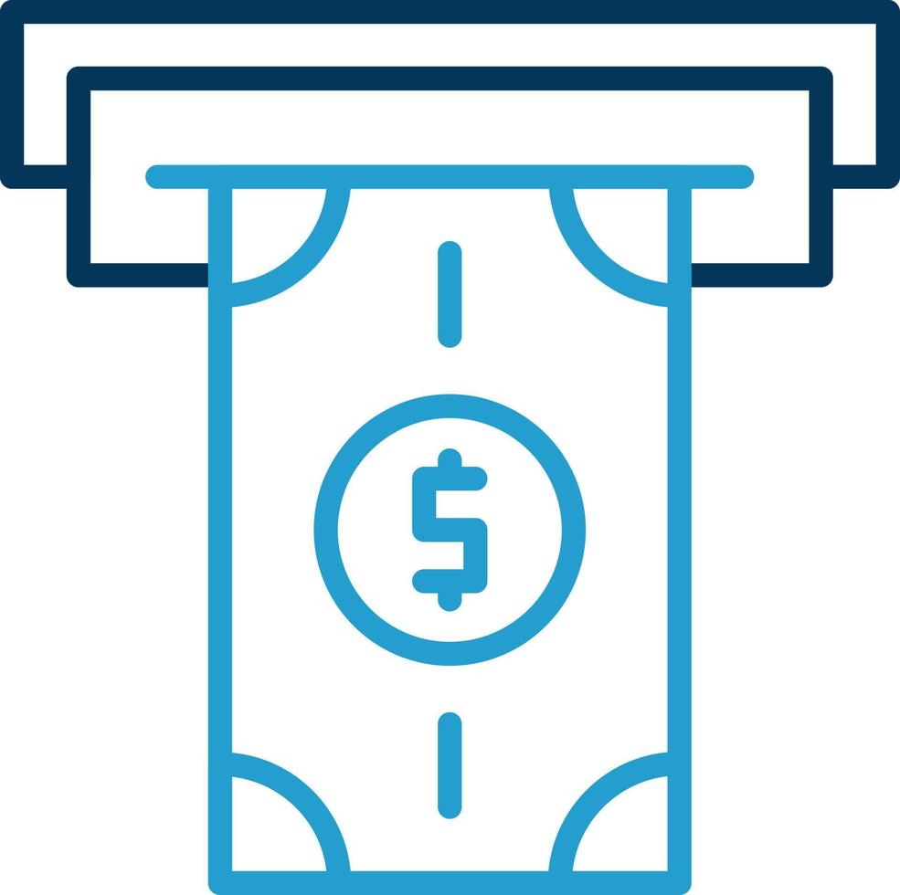 Money Withdrawal Vector Icon Design