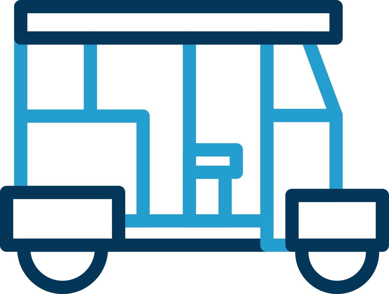 Rickshaw Vector Icon Design