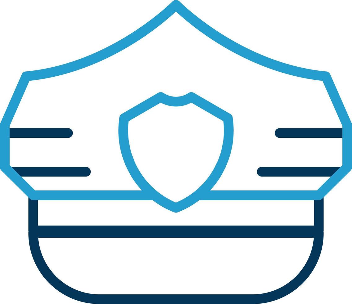 Police Hat Vector Icon Design