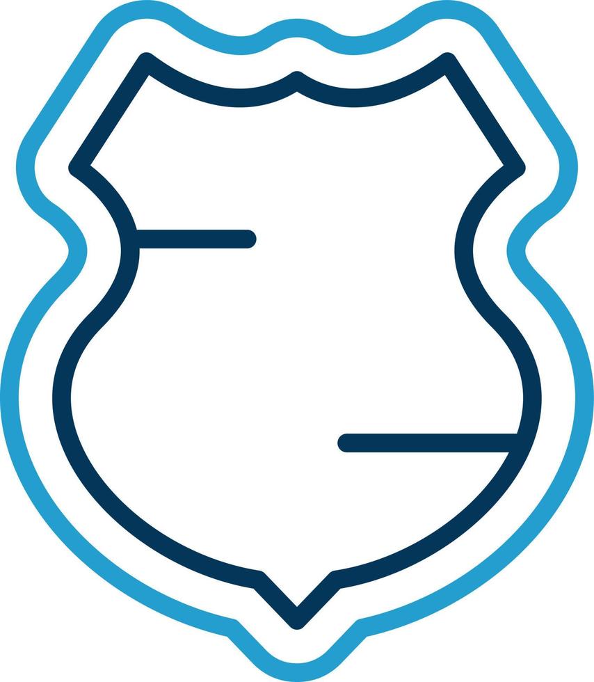 diseño de icono de vector de escudo de policía