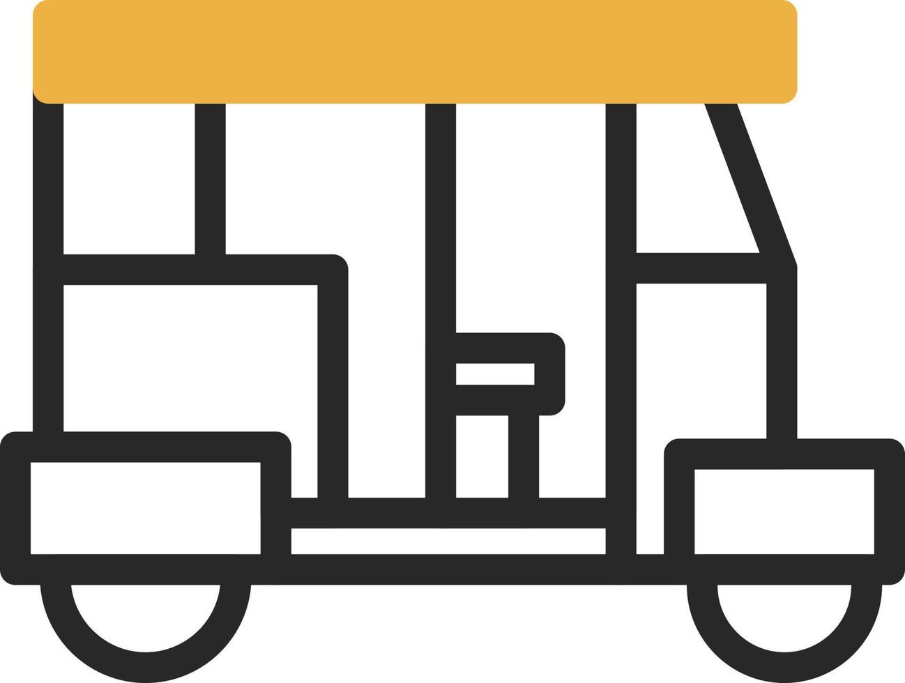 Rickshaw Vector Icon Design