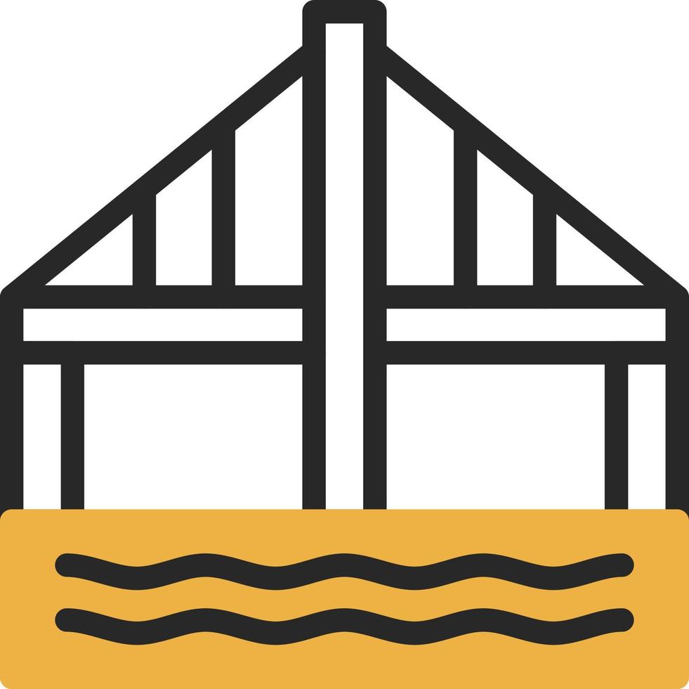 diseño de icono de vector de puente