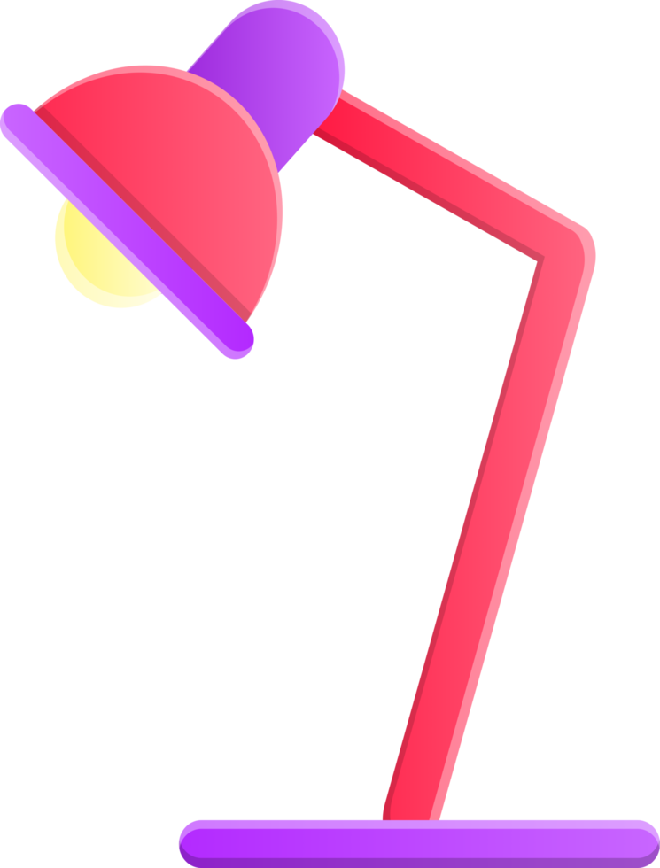 isolated desk lamp png