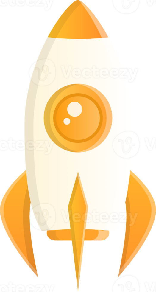 isolated space rocket object png