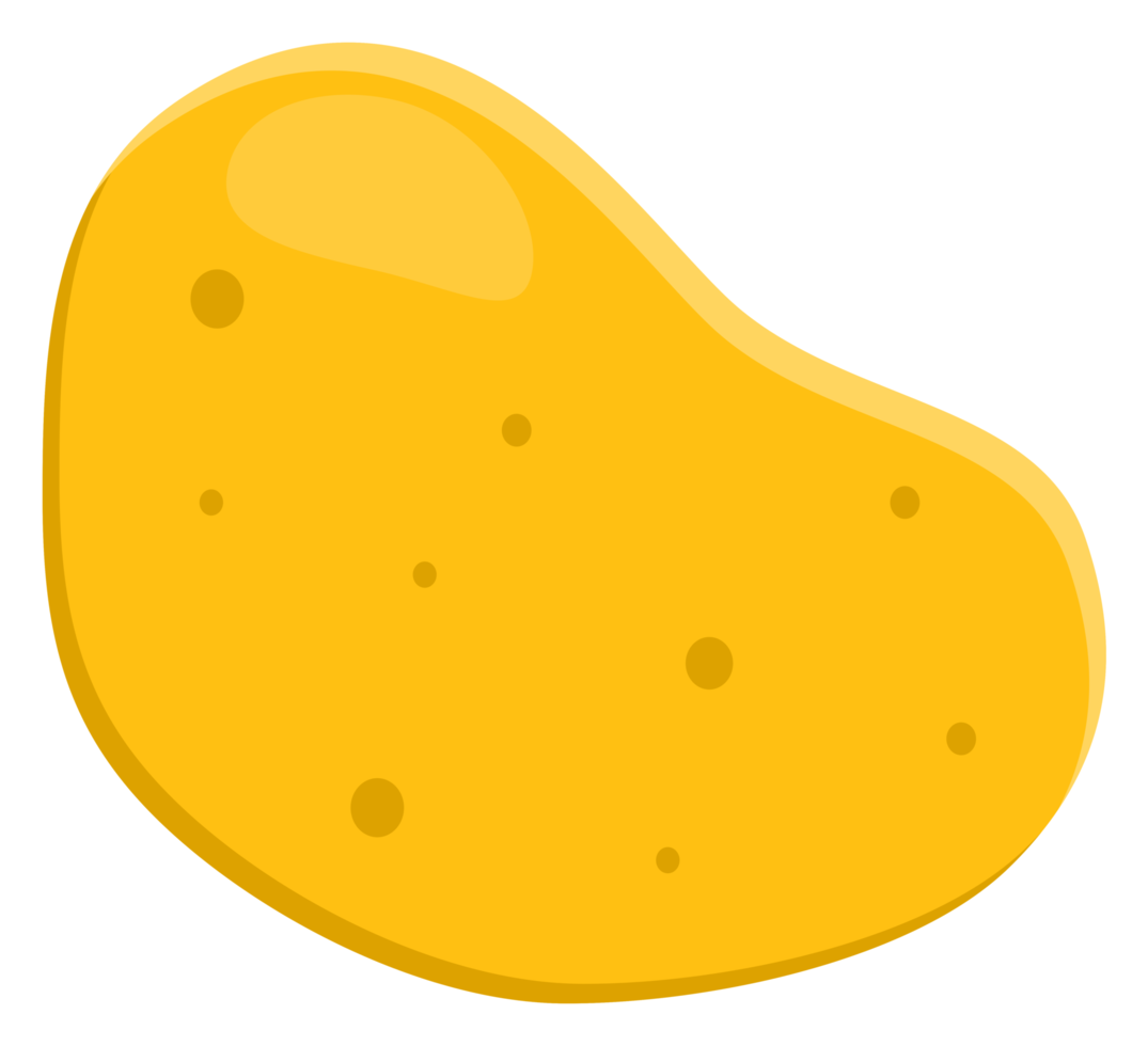 batata objeto adesivo png