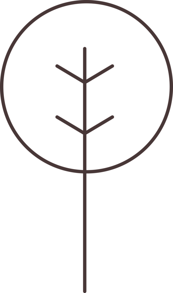 icona della linea dell'albero png