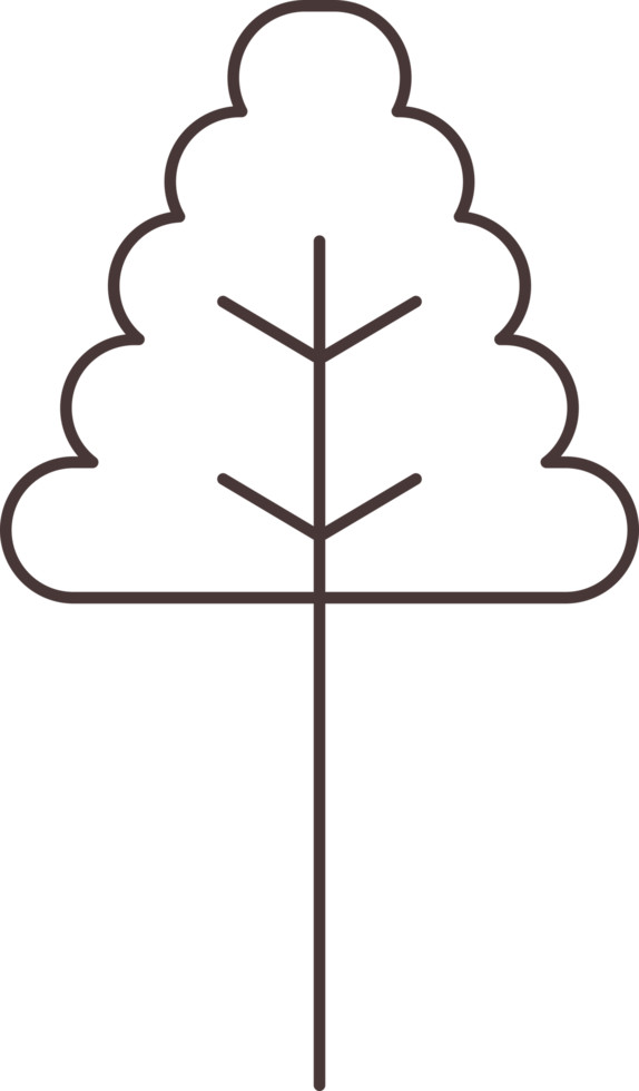 icona della linea dell'albero png