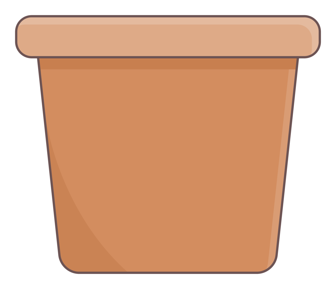 pot blank plant sticker png