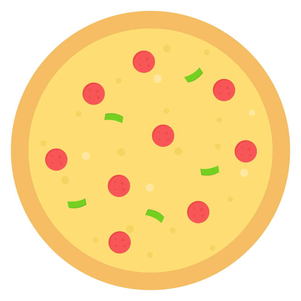 Pizza rebanada aislado pegatina png