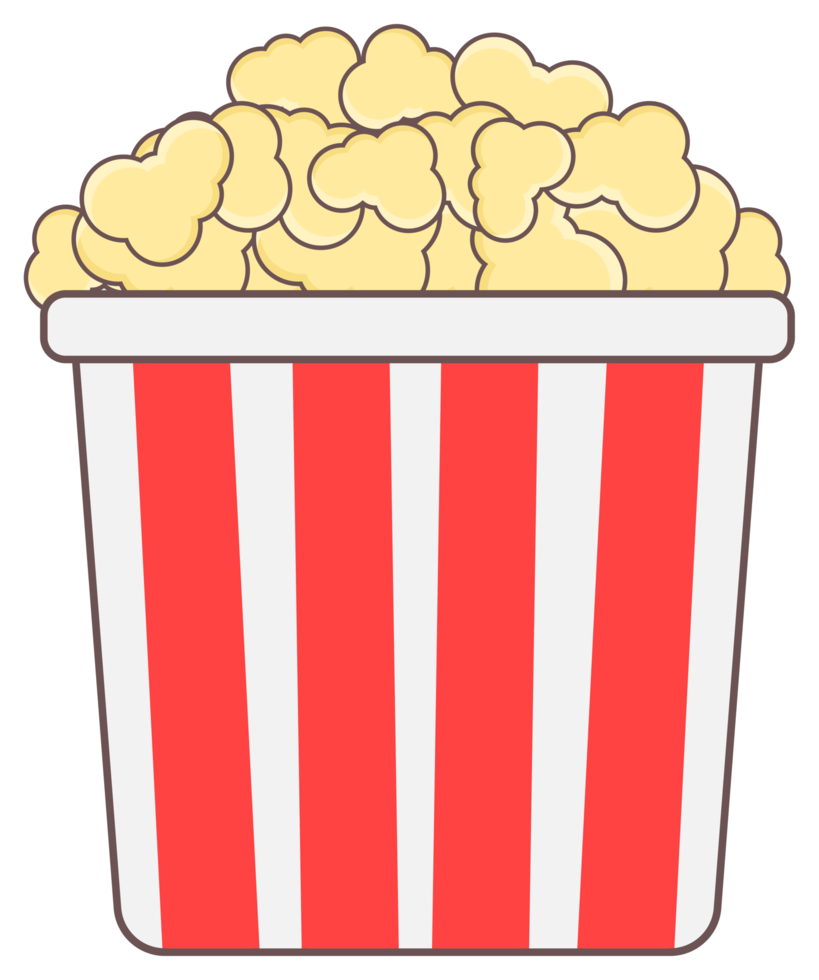 popcorn klistermärke png