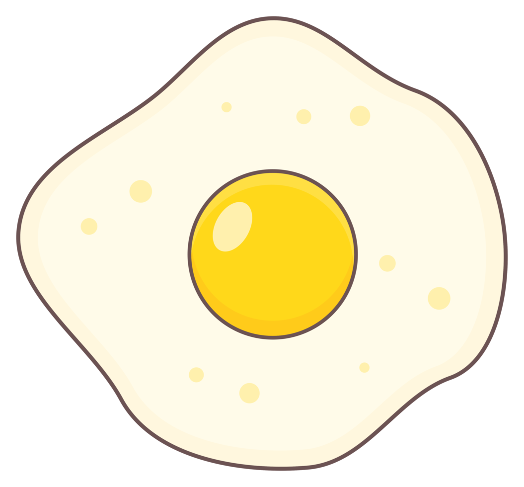 fried egg food sticker png