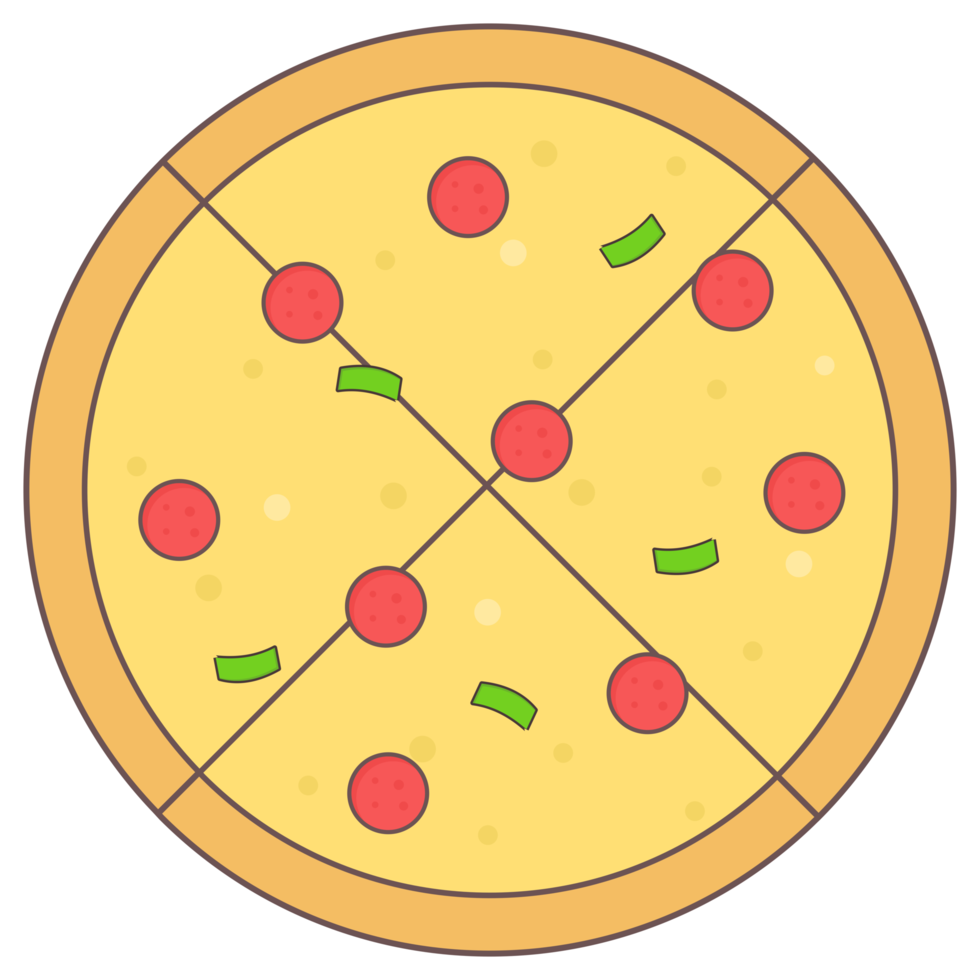Pizza pegatina png