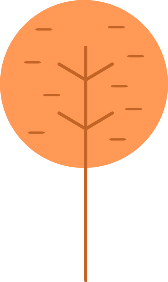 icône plate arbre png
