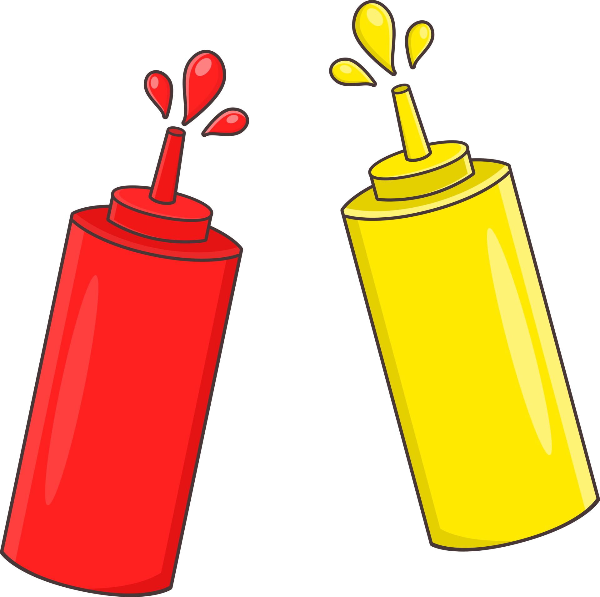 ketchup and mustard 21126773 PNG