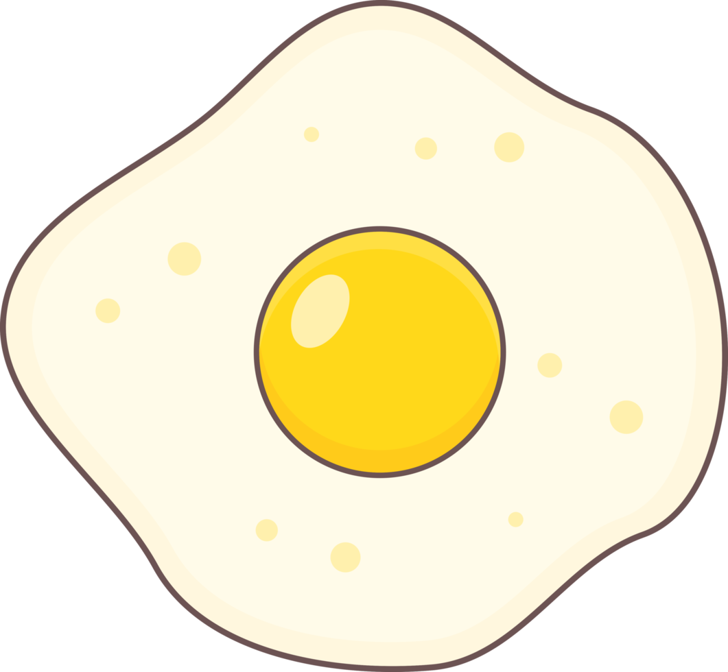 nourriture aux œufs frits png