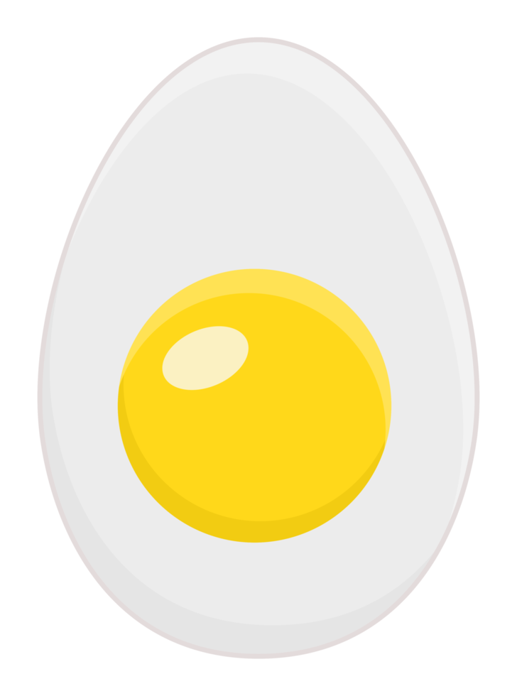 boiled egg food sticker png