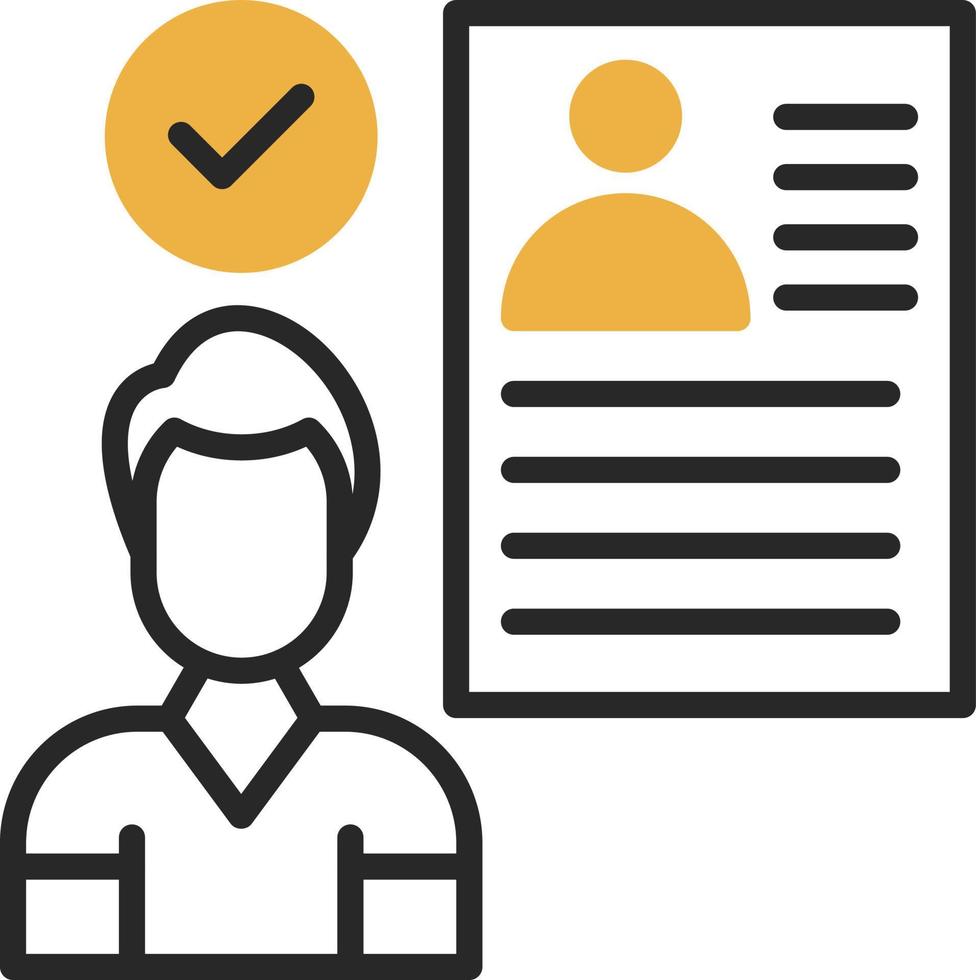 Hired Vector Icon Design