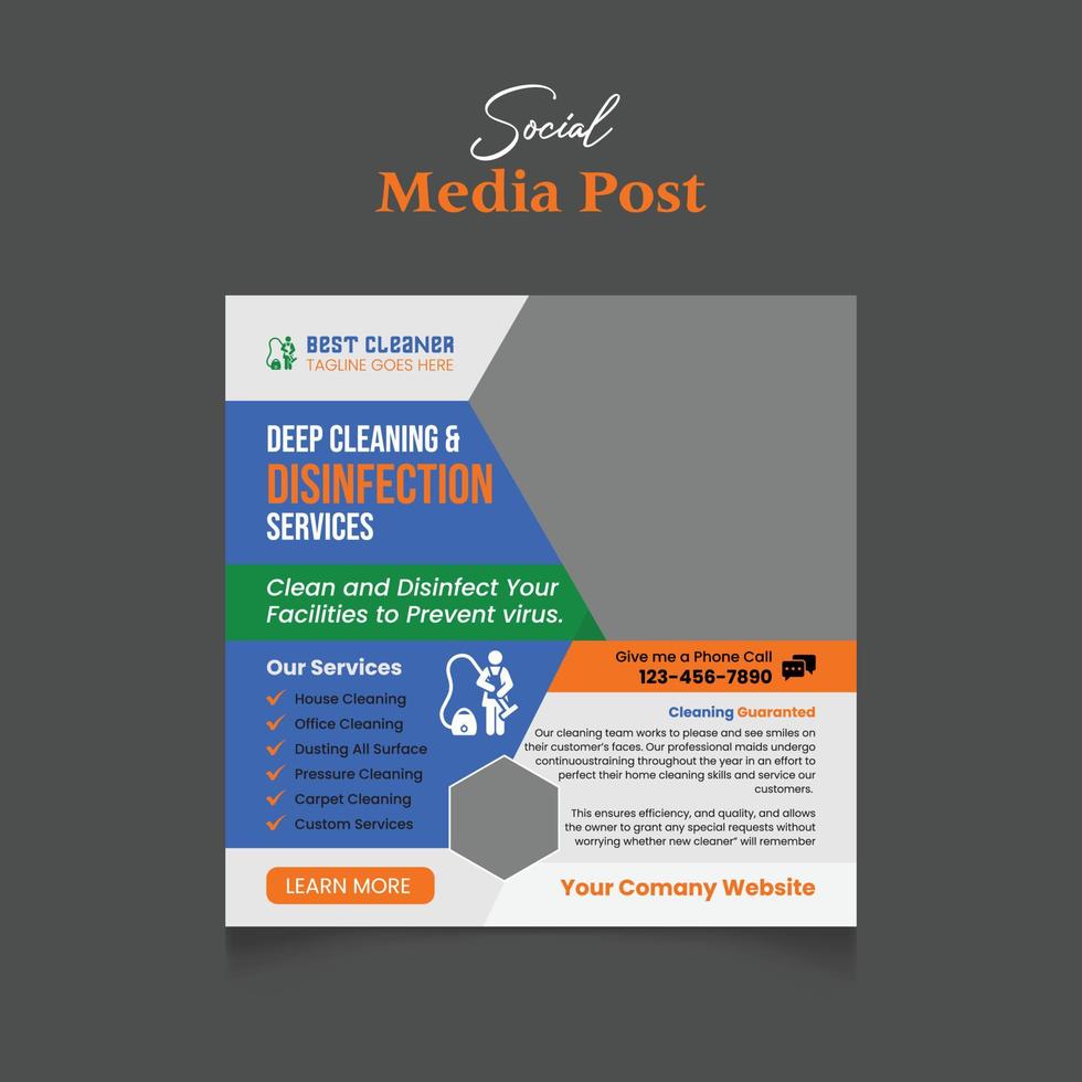 Social Media Post vector
