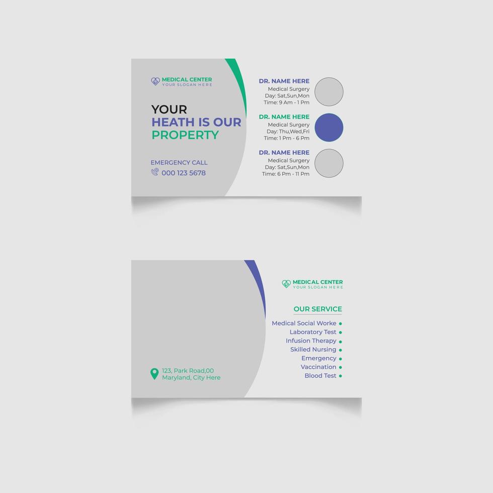 Business Card Design Template vector