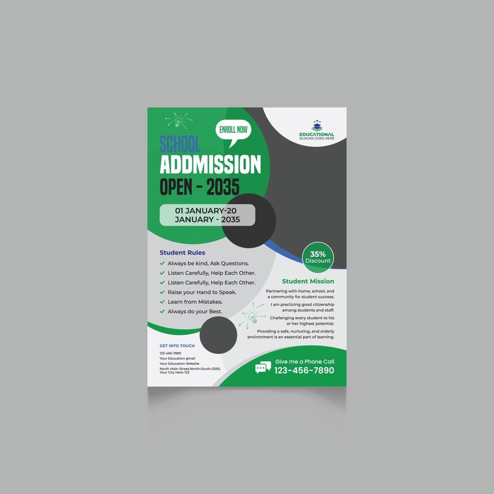 Flyer Design Template vector